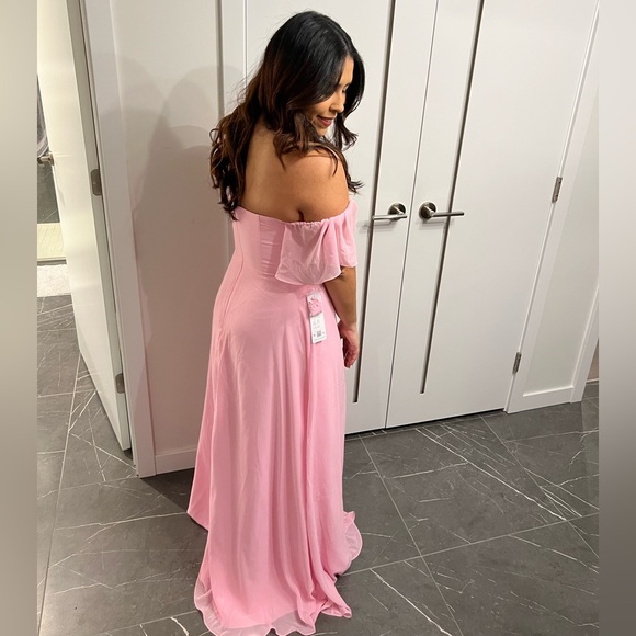 Azazie Sue Bridesmaid Dress in Candy Pink - Picture 7 of 7